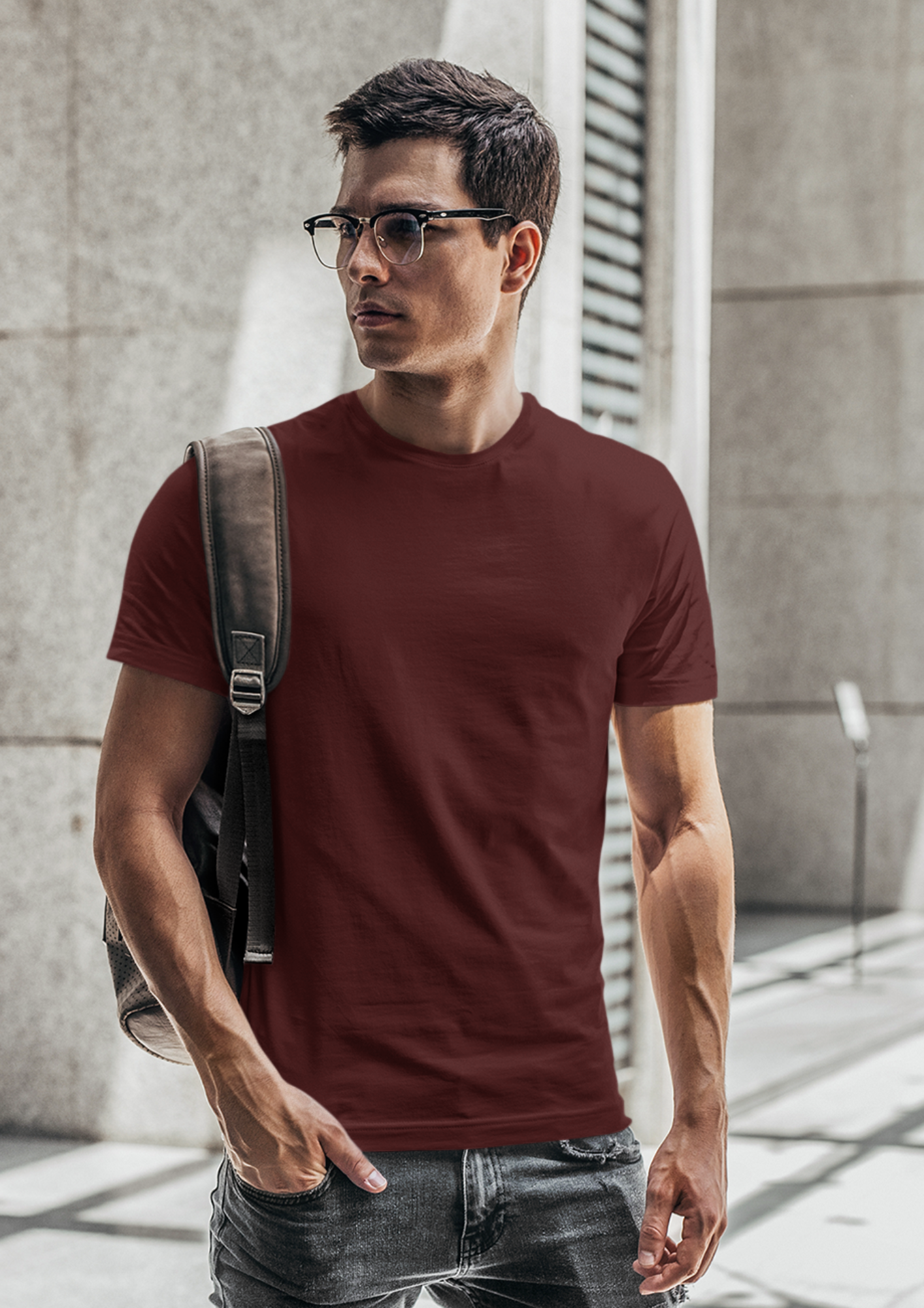 Elevate Your Wardrobe with 100% Cotton Men's Premium Round Neck T-Shirts. Discover Comfort and Style Combined. Perfect for Everyday Wear. Shop Now
