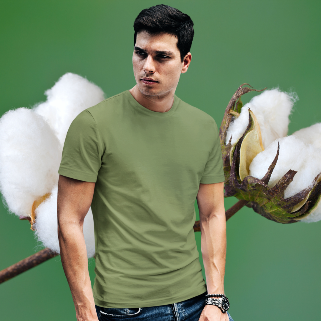 Elevate Your Wardrobe with 100% Cotton Men's Premium Round Neck T-Shirts. Discover Comfort and Style Combined. Perfect for Everyday Wear. Shop Now